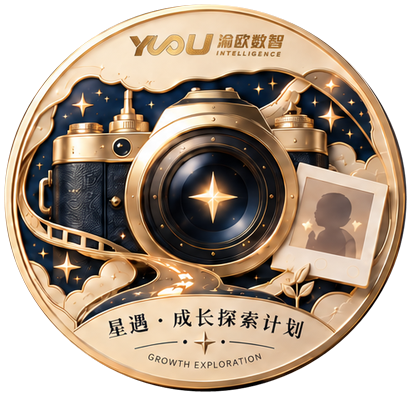 定格成长相机主题勋章正面